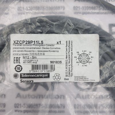 سوکت سنسور ۸ پین کابل ۵ متری Telemecanique کد XZCP29P11L5‎