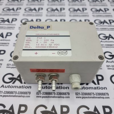سنسور اختلاف فشار ۱۰۰پاسکالی خروجی آنالوگ Delta-P کد PIZ1‎