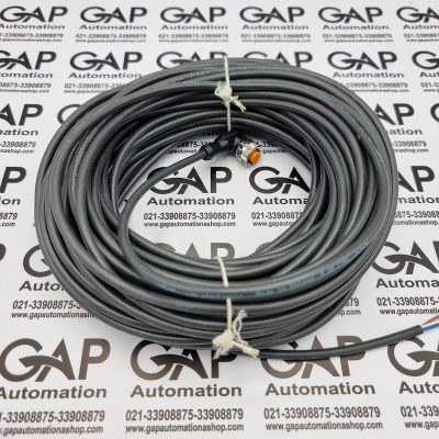 سوکت سنسوری PUR قطر۱۲ مادگی چپقی چراغ دار 25متری IFM کد EVC091‎